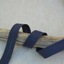 Plain bias tape 20 mm - Dark blue-grey 27
